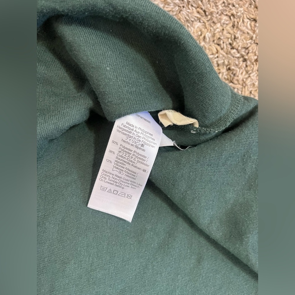 Madewell MWL Brushed Shirt Jacket Womens Medium Green Button Front Oversized - Picture 8 of 8